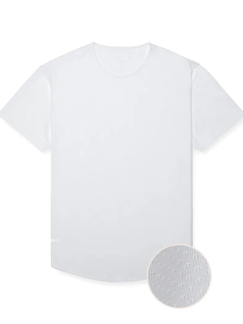NWT BYLT Pulse Short Sleeve Drop Cut in White - Picture 6 of 12